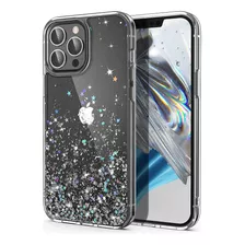 Funda Para iPhone 13 Pro Max / Transparente Con Brillos