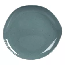 Plato Postre Artesanal Irregular Porcelana Grande 21 Cm 