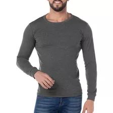 Playera Manga Larga Hombre Moda Cómoda Fresca 100% Algodón