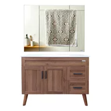 Kit Mueble Vanitorio Con Espejo Elegance 100x47cm