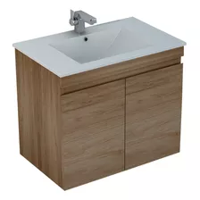 Mueble De Baño Delfos 2 Puertas Lavamanos Base Light Oak 700