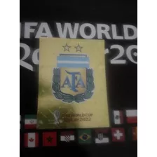 Estampa Escudo De Argentina Doradonuevo Album Qatar 2022