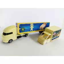 Bimbo Trailer Década 70's 17 Cm Plástico Camión Argentina 