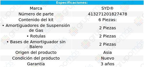 Amortiguadores Rotulas Bases Syd T-cross 2020 Foto 3