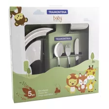 Kit Infantil Para Refeição Em Aço Inox 5 Peças - Tramontina