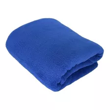 Cobertor Life Tex Ii Microfibra Cor Azul-royal Com Design Liso De 200cm X 180cm