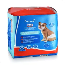 Fralda Higiênica Pet Médio Cachorro Blue Mimo 12u Macho