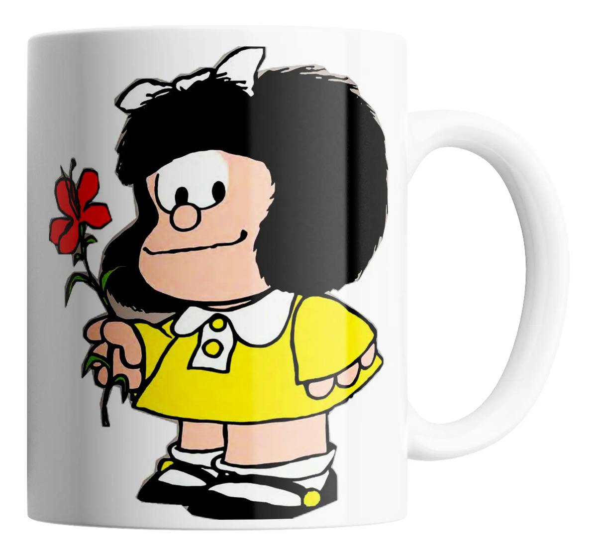 Taza De Cerámica - Mafalda Flor - Varios Modelos