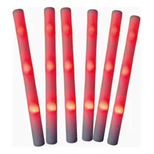 Barra Rompecocos Led Rojos Goma Espuma Cotillon Pack X 10