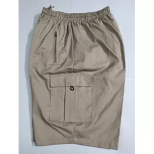 Bermudas Náuticas Cargo De Gabardina Talles Especiales 5-6-7