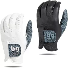 Guantes De Golf Élite Blanco Y Negro Talla M