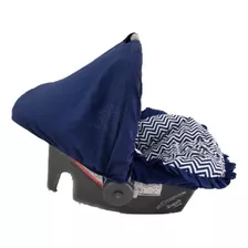 Capota/ Protetor De Sol Para Bebê Conforto Azul Marinho 