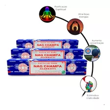 Incenso Nag Champa Satya Sai Baba Cx.15g Fragrância Nag Champa Sai Baba