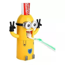 Dispensador De Crema Dental Con Porta Cepillos Minions Niños