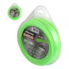 Hilo Redondo P/desbrozadora En Blister 2.0mm X 120m - Verde