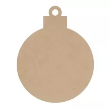 10 Esferas Navideñas Mdf 10cm Diámetro