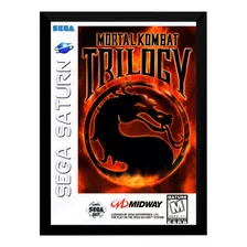 Quadro Decorativo A3 33x45 Mortal Kombat Trilogy Sega Saturn