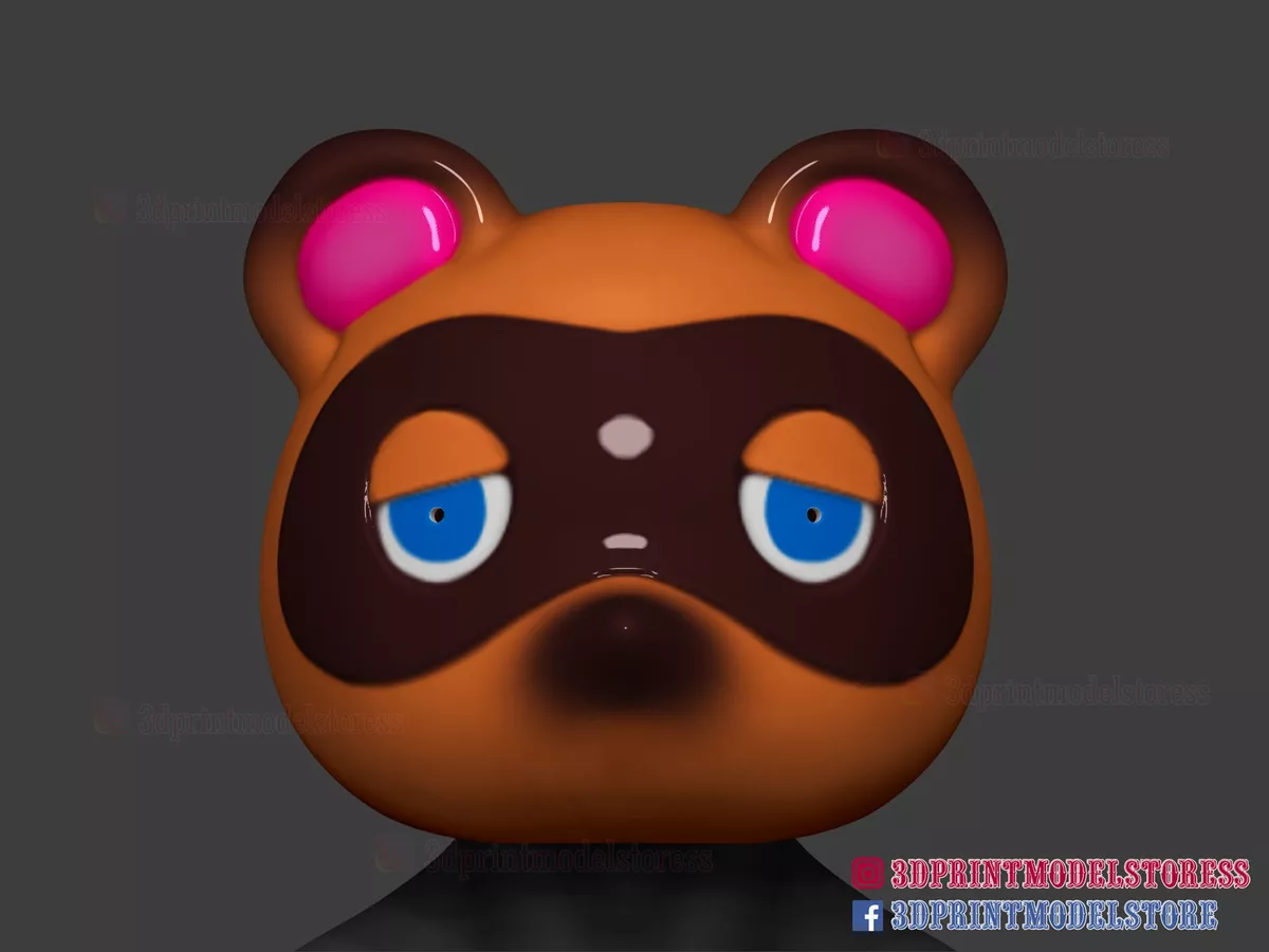 Animal Crossing New Horizons Tom Nook Máscara - Escultura