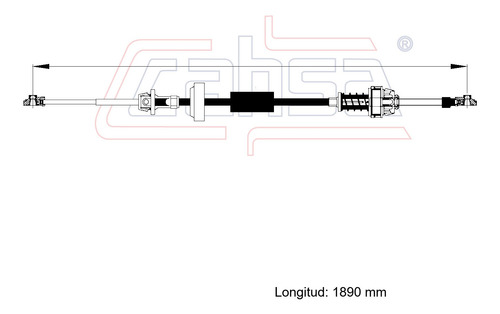 Cable Selector Velocidades Para Chrysler Voyager 2001 2.4l Foto 2