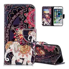 iPhone 7 Plus Funda Cotdinforca Selva Flamingo Retro Elefant