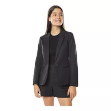 Blazer Botón Frontal C&a De Mujer