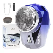 Rasuradora Para Barba Mini Afeitadora Portátil Para Hombres Color Azul Degradado Afeitadora Electrica Rasuradora Peine Rasuradora Recargable