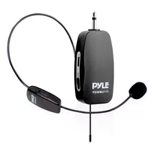 Micrófono Inalámbrico Marca Pyle/auriculares/negro