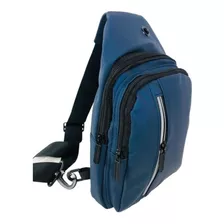 Shoulder Bag Bolsa Pochete Ombro Transversal Masculina Ofert Cor Azul