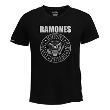 Camisetas Estampadas Ramones Logo Rock Punk Bto
