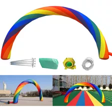      Vevor Arco Inflable De Arco Iris 8x4m 350w Soplador