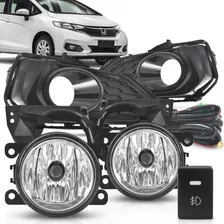 Kit Farol Milha Neblina Honda Fit 2017 2018 2019 +super Led