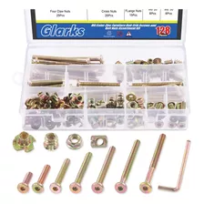 Glarks 128 Piezas M6x20/30/40/50/60/70/3.150 in, Kit De Torn