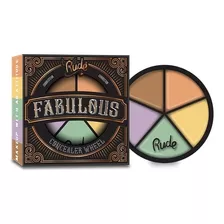 Paleta Correctores Fabulous Concealer Wheel Rude Cosmetics Tono Corrector