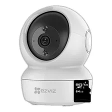 Cámara Seguridad Hik Ezviz 360 Wifi Robotica + Micro Sd 64gb Color Blanco