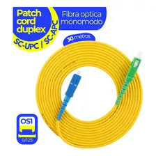 Patch Cord Fibra Óptica Monomodo Simplex Sc/upc-sc/apc 30mt