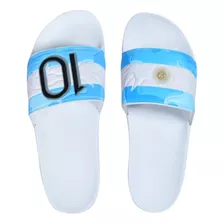 Ojotas Slide Afa Seleccion Argentina Messi 10 Bagunza Adulto