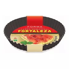 Forma P/ Bolo Torta Antiaderente Fundo Removível 24 Cm Preto