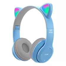 Auriculares Inalambricos Bluetooth Luces Orejas De Gato P47