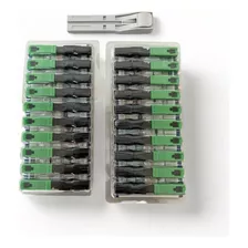 20 X Conector Óptico Campo Ftth Sc Apc - Verde + ***gabarito