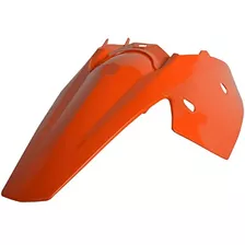 (*****) Guardabarros Trasero Ktm Naranja Con Panel Lateral