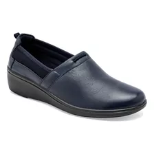 Zapato Confort Mod 45606 Para Mujer Flexi Color Marino