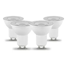 Lampara Led Dicroica Gu10 7w 6000k 3500k 220v Pack X4 Focos Color De La Luz Blanco Frío