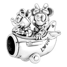 Dije Charm Pandora Minnie Mickey Mouse Disney Avión Original