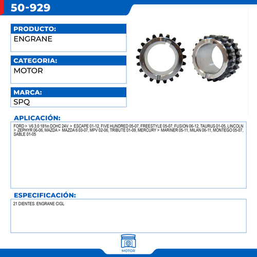 Engrane De Distribucin Ford Escape 2001-2012 V6 3.0 Foto 4