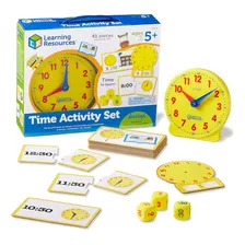 Reloj Analógico Learning Resources Time Activity Set Para Ed