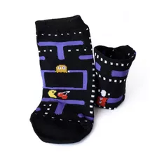 Soquetes Medias Pac-man Gamer Juego 8-bit Retro Geek