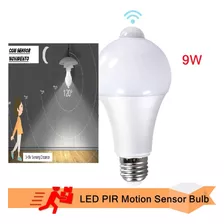 2 Lâmpadas Led De Presença Bulbo Luz Fria Bivolt C/ Sensor