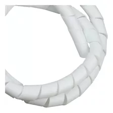 Organizador De Fios Cabos Espiral 1/2 Branco 5 Mts