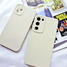 Funda Silicona Lisa Con Protector Camara Para Samsung