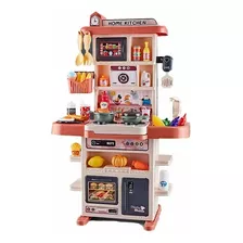 Juguetes Cocina Niños 43pzs 74cm Luz Sonido Agua Vapor Spray